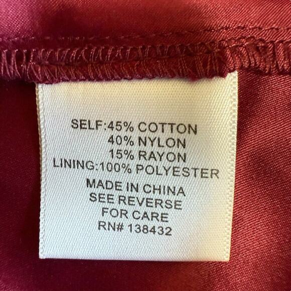 Modcloth Dress Womens Burgundy Lace Through The Bluebells Bell Sleeves S Boho - Picture 8 of 13